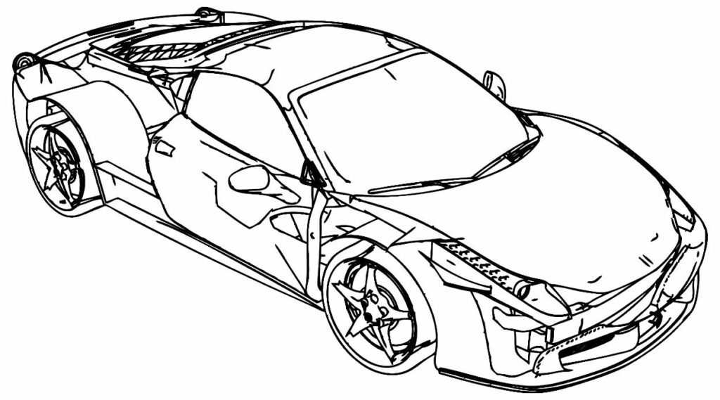 desenho de ferrari 9