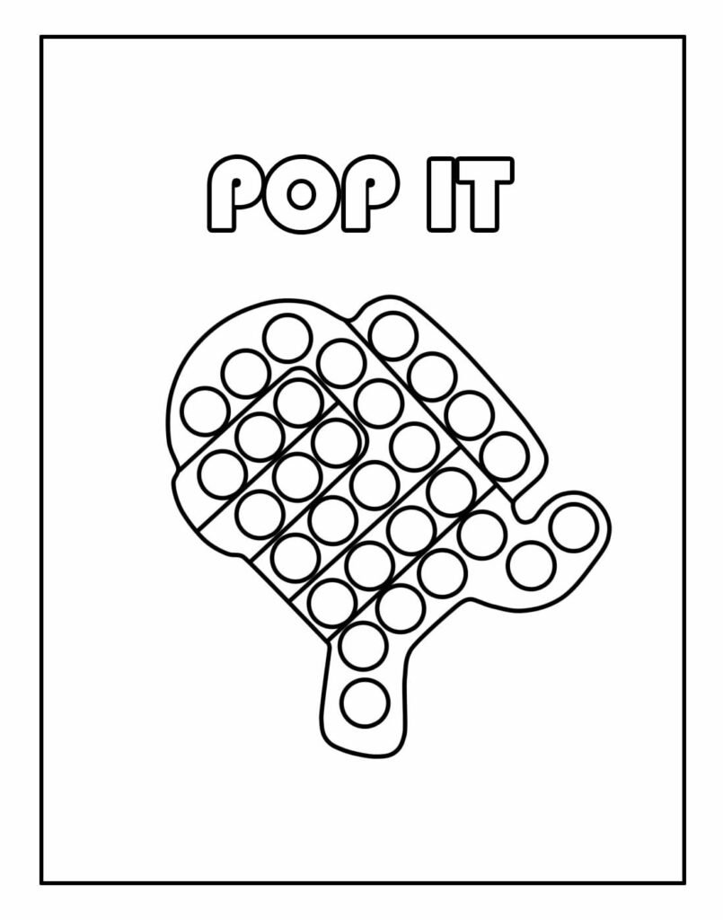 desenho de pop it para pintar e colorir 29