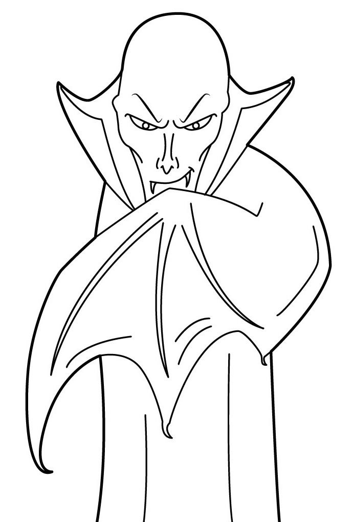 desenho de vampiro para colorir 6