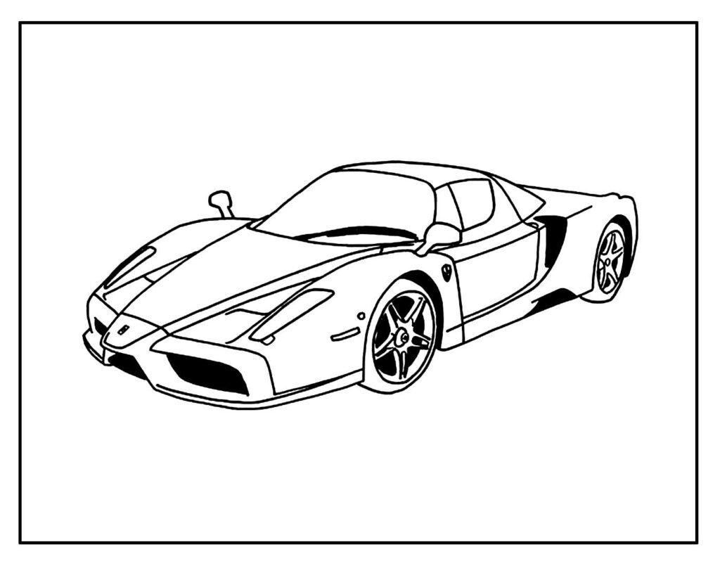 desenho lindo de ferrari 1