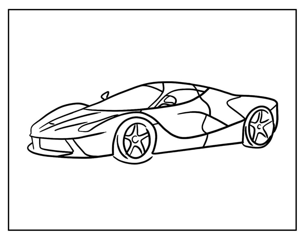 desenho lindo de ferrari 2