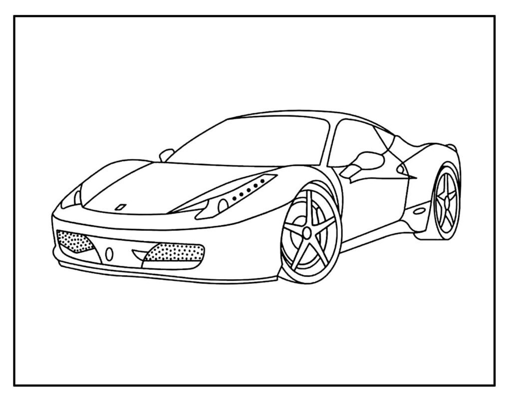 desenho lindo de ferrari 3