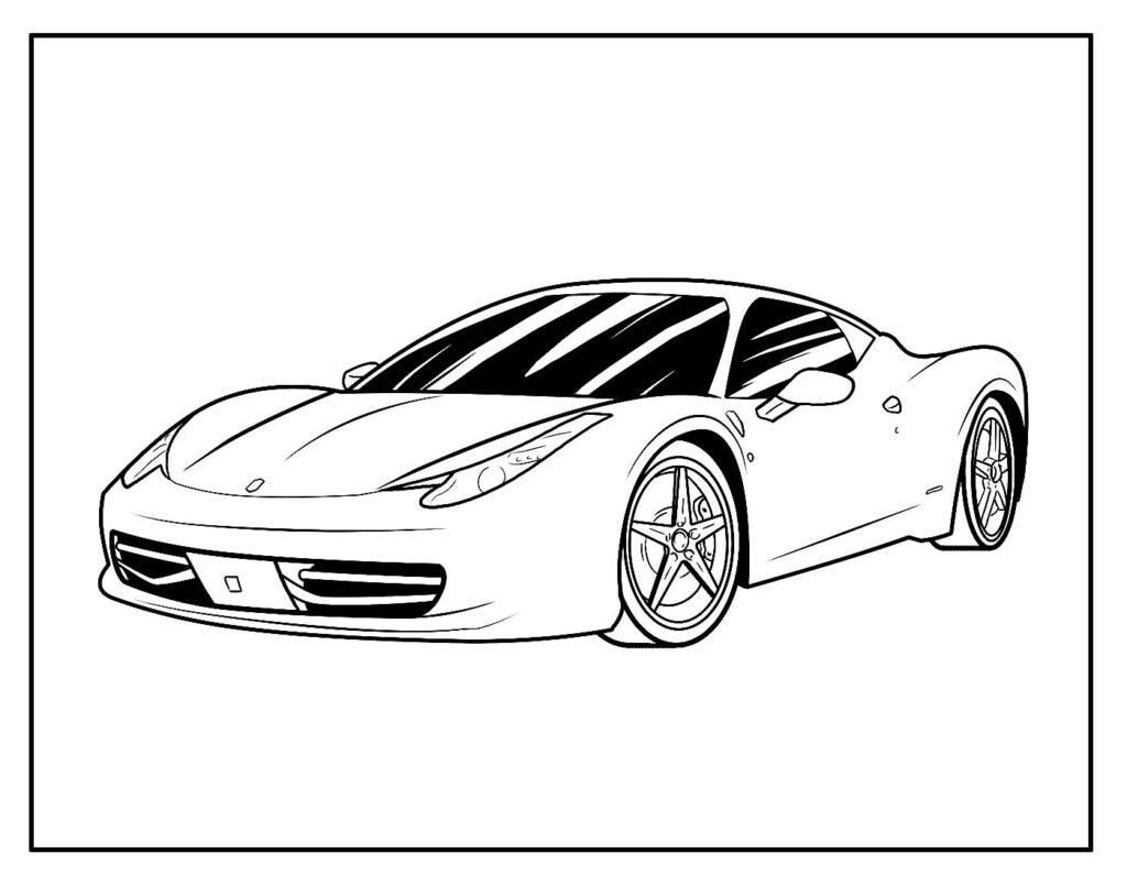 desenho lindo de ferrari 5