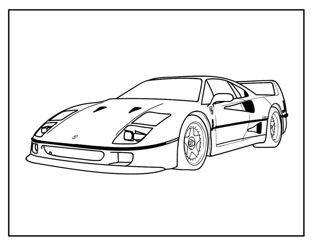 desenho lindo de ferrari 6