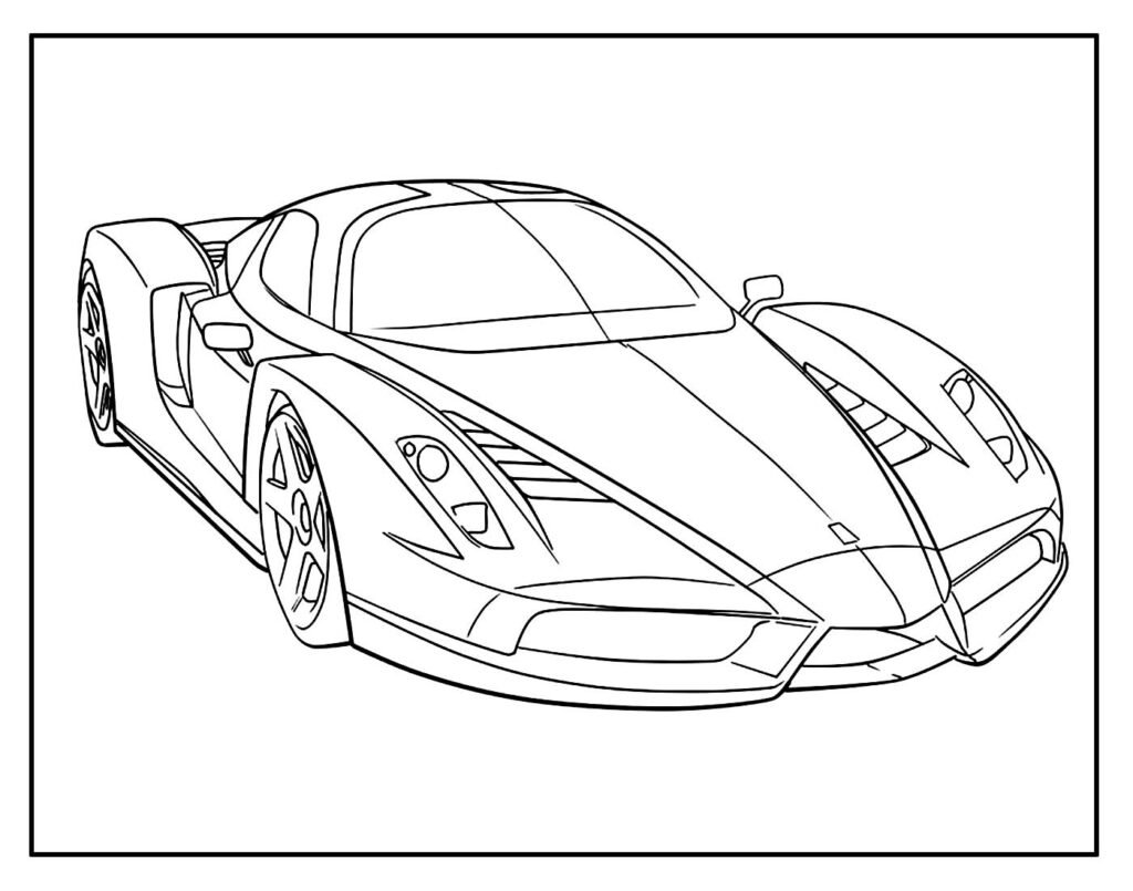 desenho lindo de ferrari 9