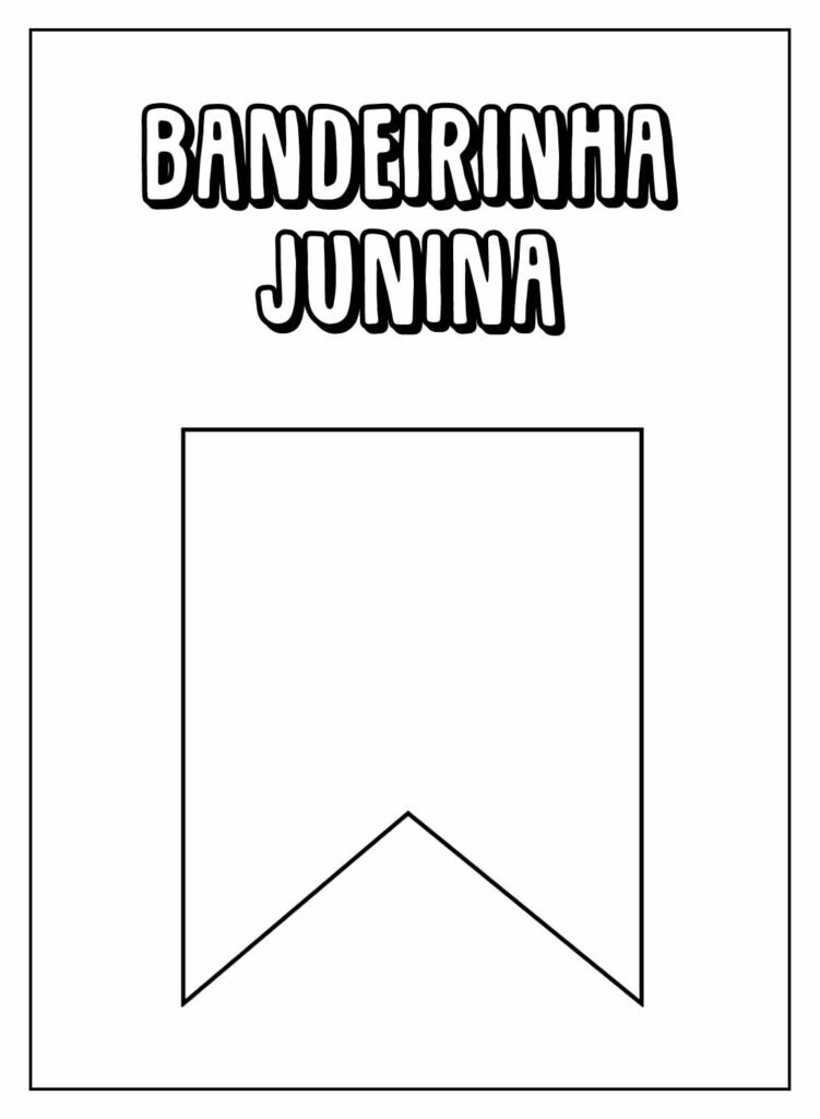desenhos de bandeirinhas juninas para colorir 6
