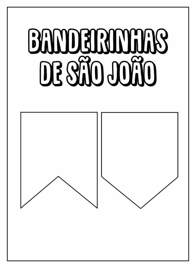 desenhos de bandeirinhas juninas para colorir 8