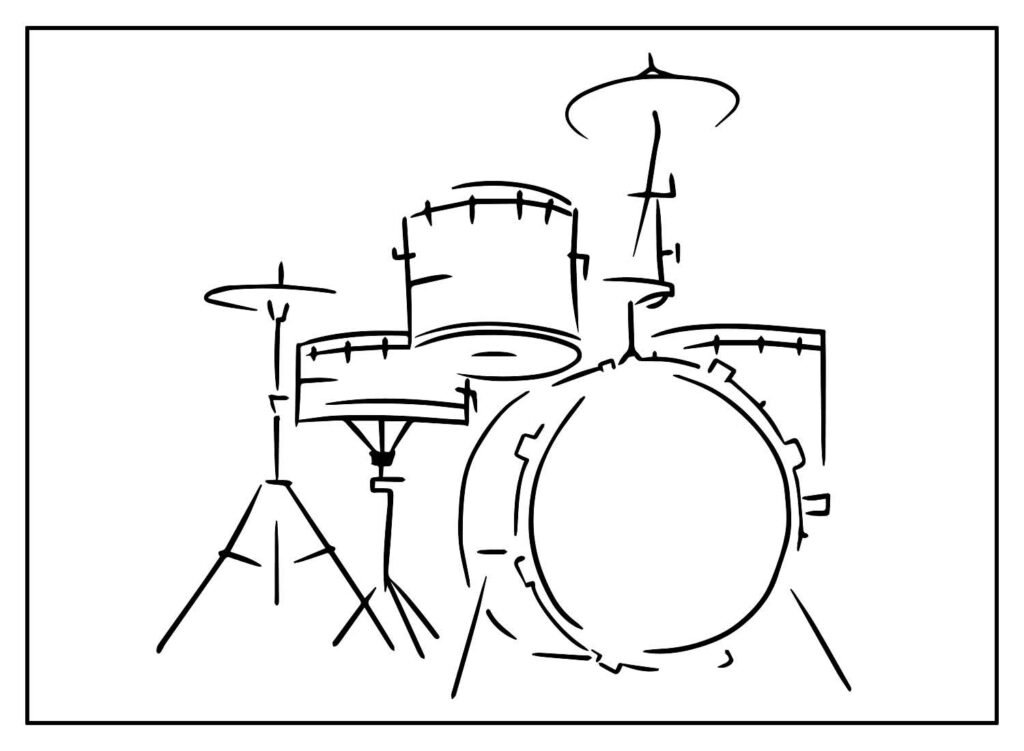 desenhos de bateria para colorir 42