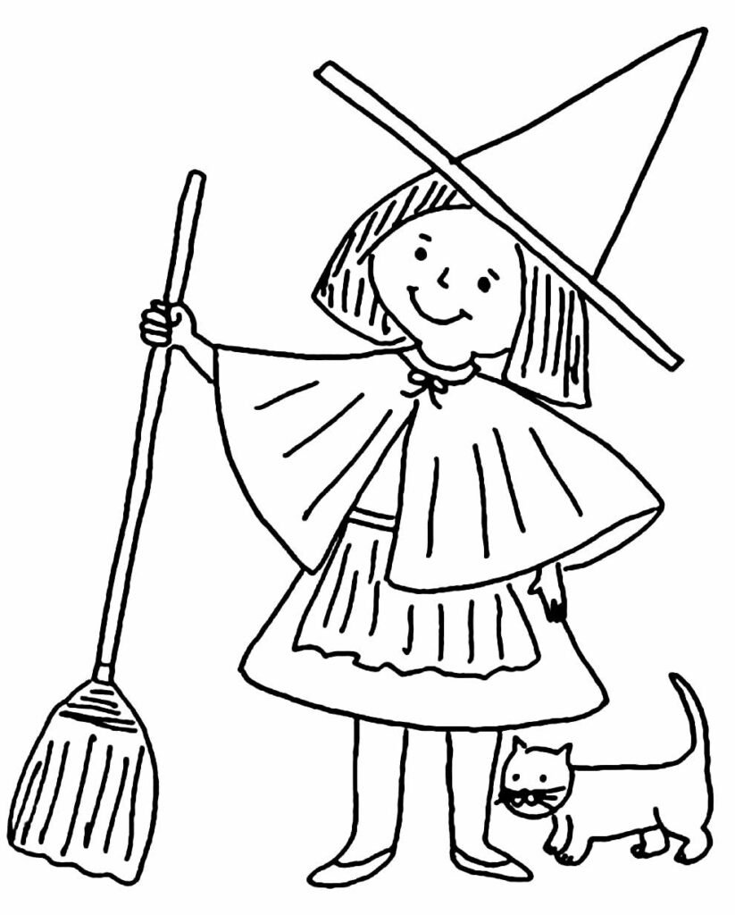 Bruxa Para Colorir - Dezenas de Desenhos Para Adultos e Crianças