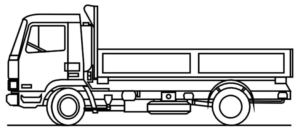 Baú da Web: Desenhos de caminhão para colorir