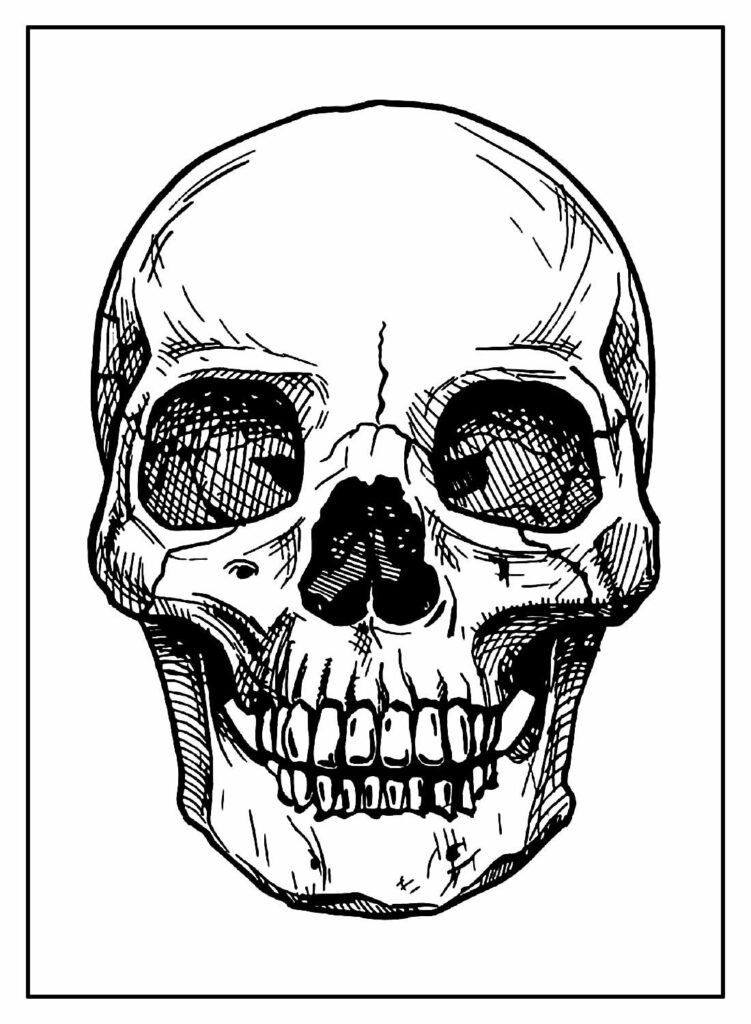 desenhos de caveira para colorir 37