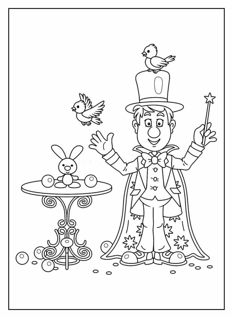 desenhos de circo para colorir 34