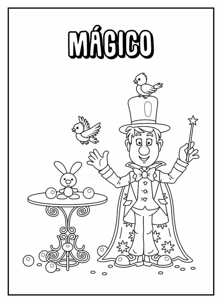 desenhos de circo para colorir 38