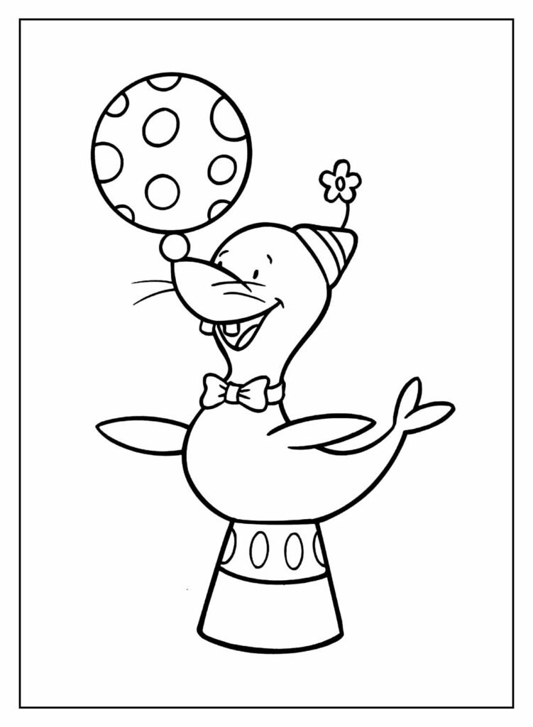 desenhos de circo para colorir 5