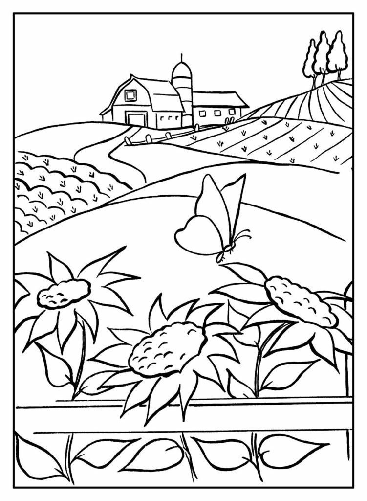 desenhos de fazenda para colorir 31