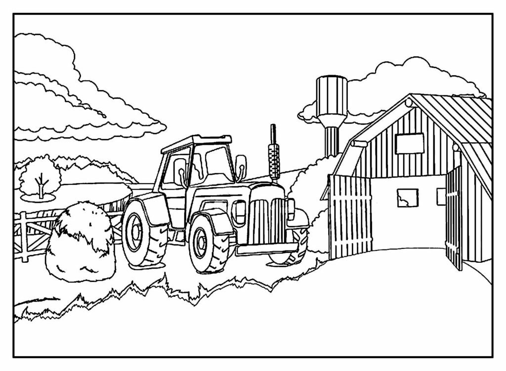 desenhos de fazenda para colorir 5