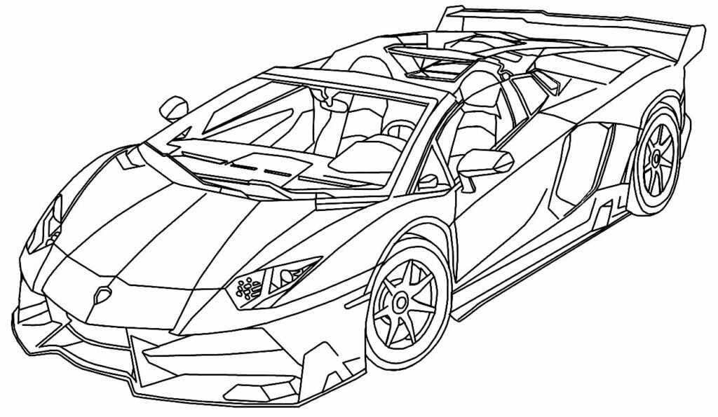 desenhos de ferrari para colorir 12