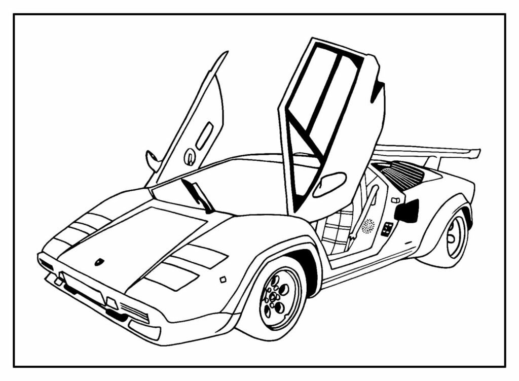 desenhos de ferrari para colorir 19