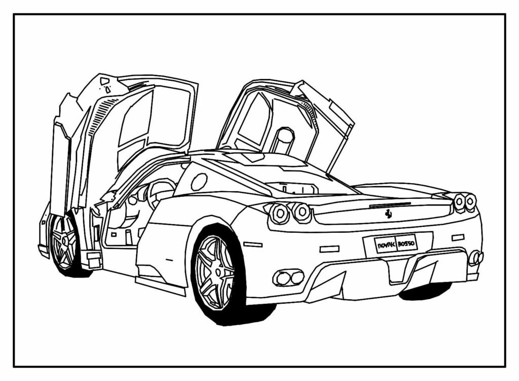 desenhos de ferrari para colorir 20