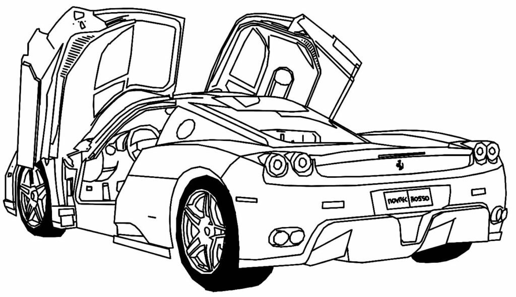 desenhos de ferrari para colorir 21