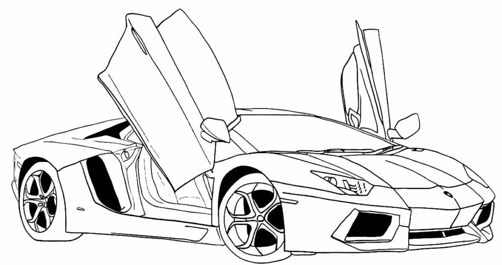 desenhos de ferrari para colorir 22