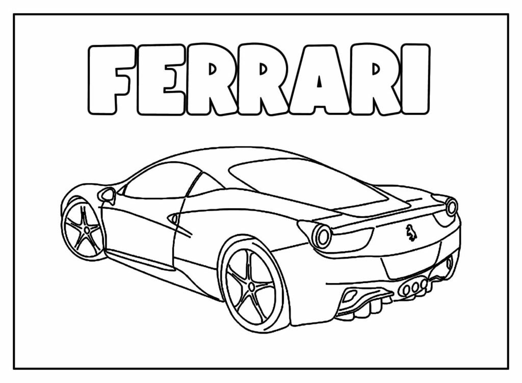 desenhos de ferrari para colorir 28