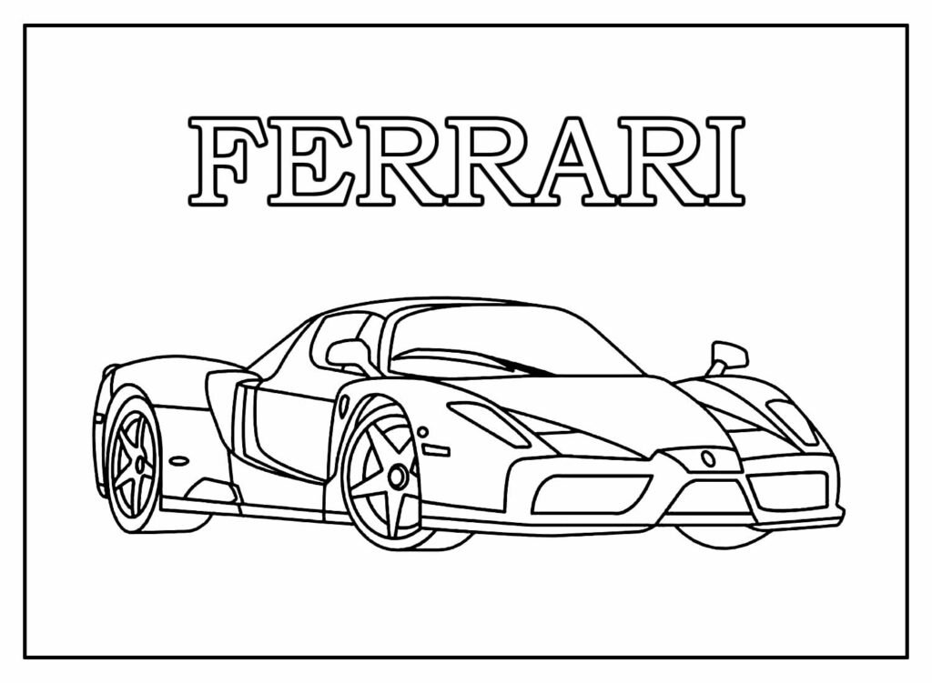 desenhos de ferrari para colorir 29