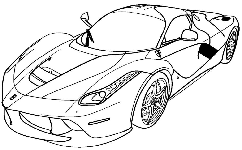 desenhos de ferrari para colorir 400