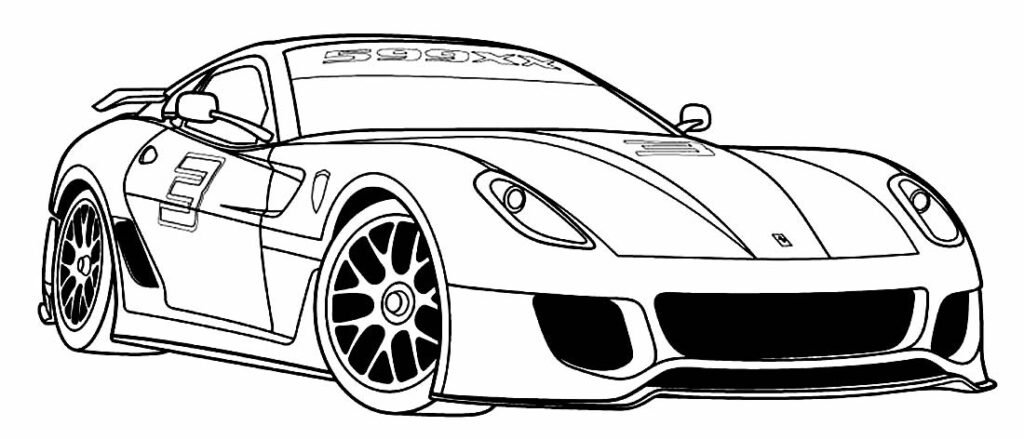 desenhos de ferrari para colorir 5