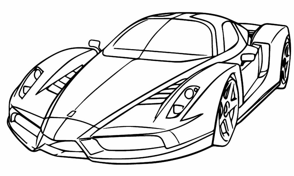 desenhos de ferrari para colorir 6