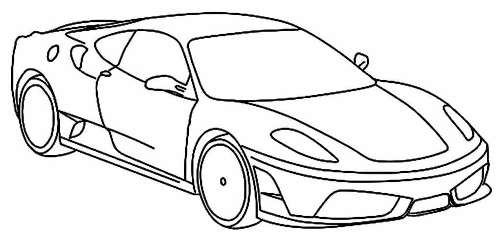 desenhos de ferrari para colorir 8