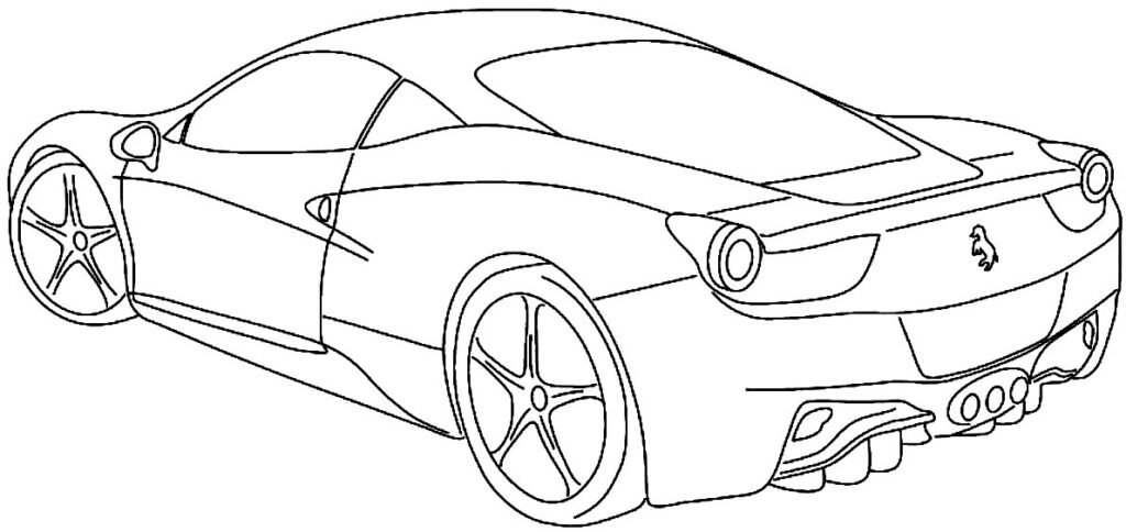 desenhos de ferrari para colorir 800