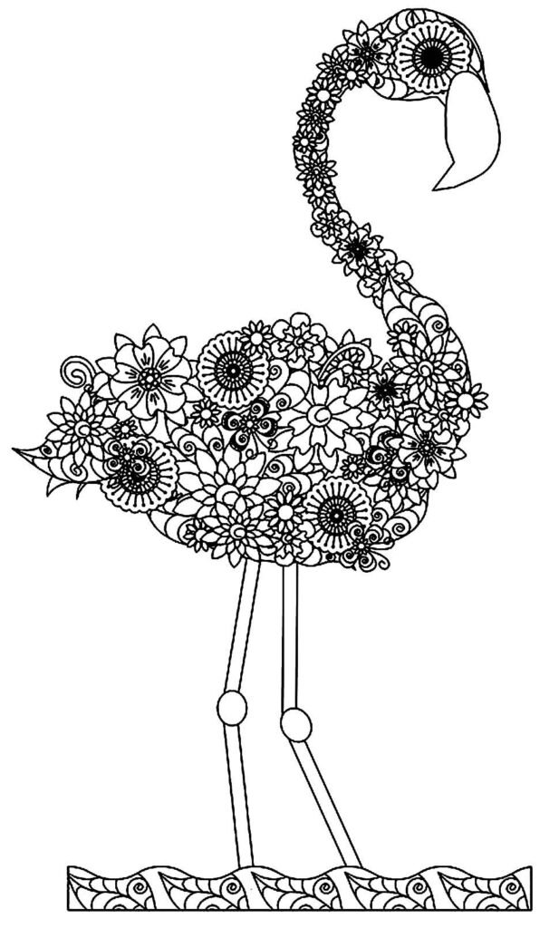 desenhos de flamingo para colorir 24