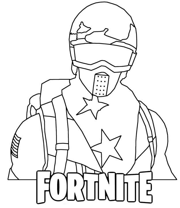 desenhos de fortnite para colorir 9