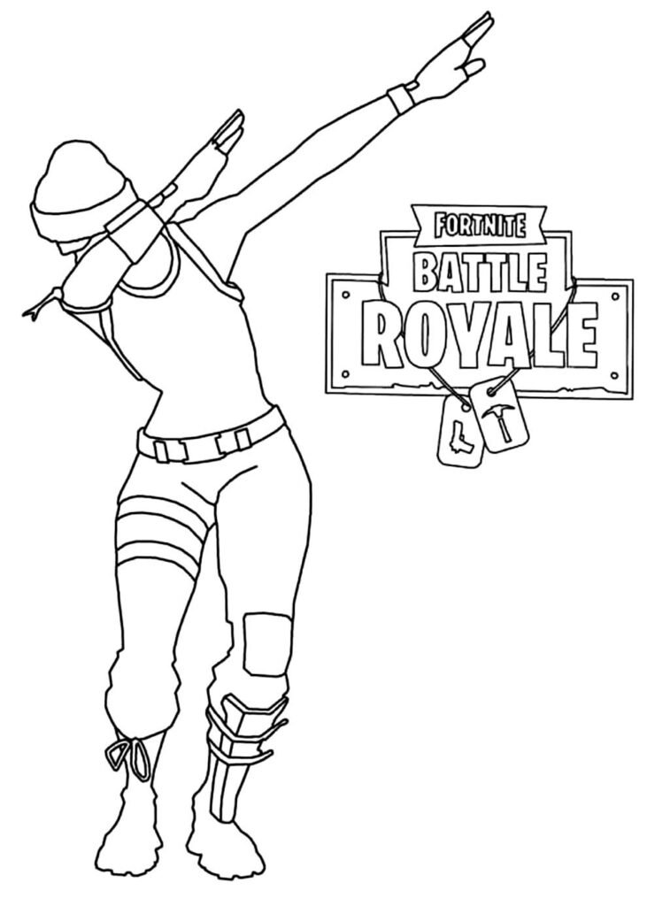 desenhos de fortnite para pintar e colorir 10