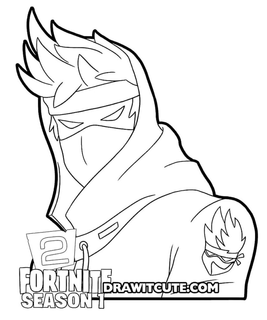 desenhos de fortnite para pintar e colorir 8