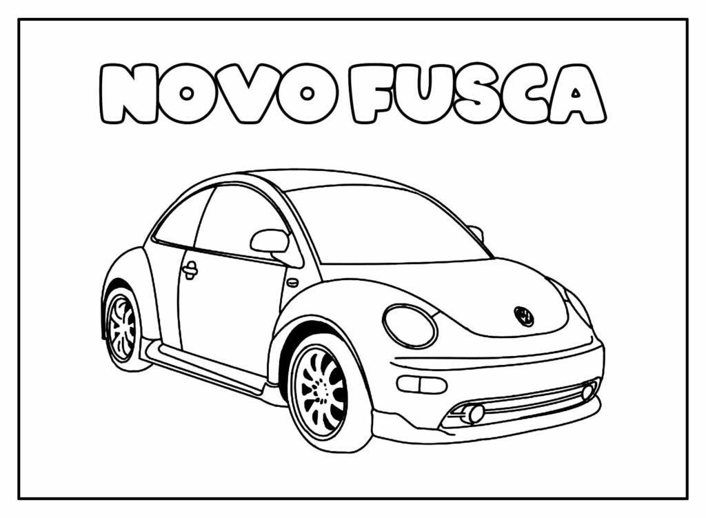 desenhos de fusca para colorir 13