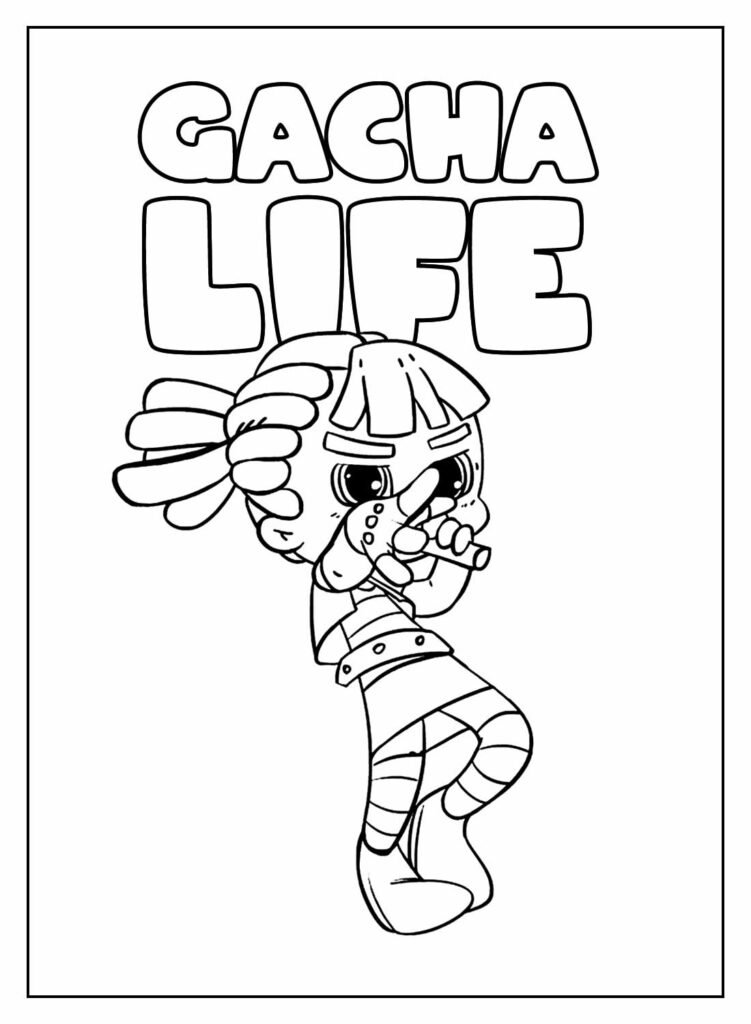 Desenhos de Gacha Life 30 para Colorir e Imprimir 