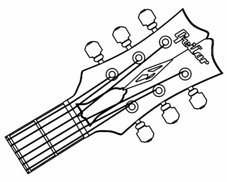 Desenhos De Guitarra Para Colorir E Imprimir Aprender A Desenhar