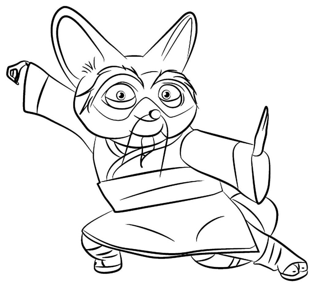 Desenhos do Kung Fu Panda para colorir - Bora Colorir