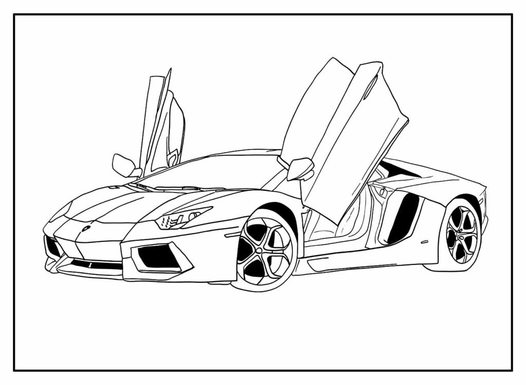 desenhos de lamborghini para colorir 11