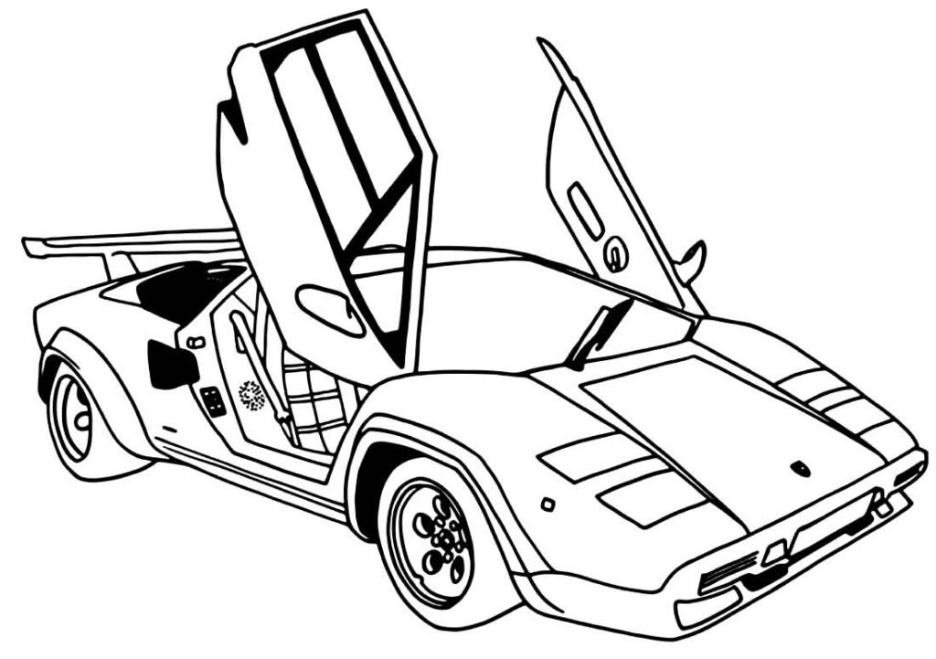 desenhos de lamborghini para colorir 13