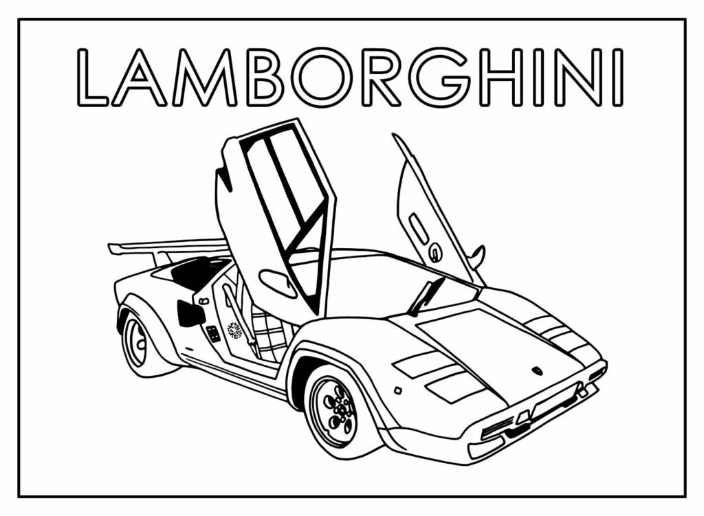 desenhos de lamborghini para colorir 14