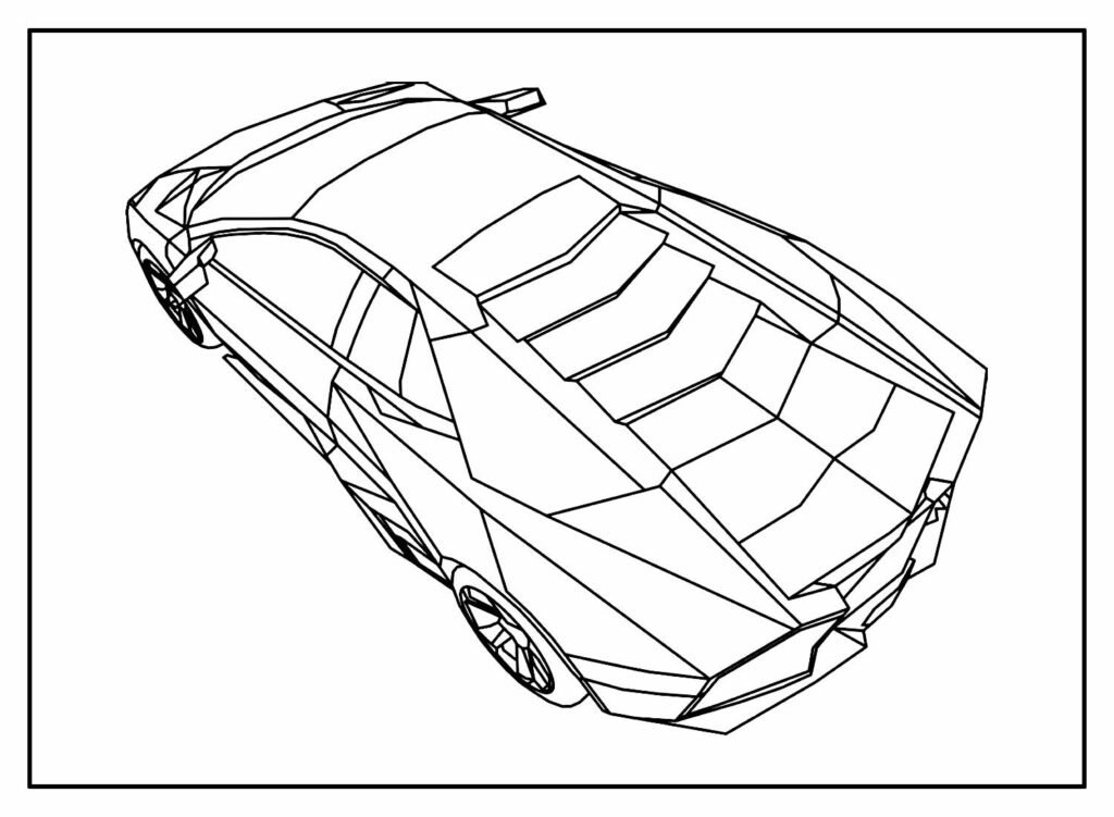 desenhos de lamborghini para colorir 24