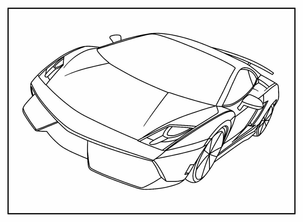 Desenhos para colorir de desenho para colorir de uma lamborghini