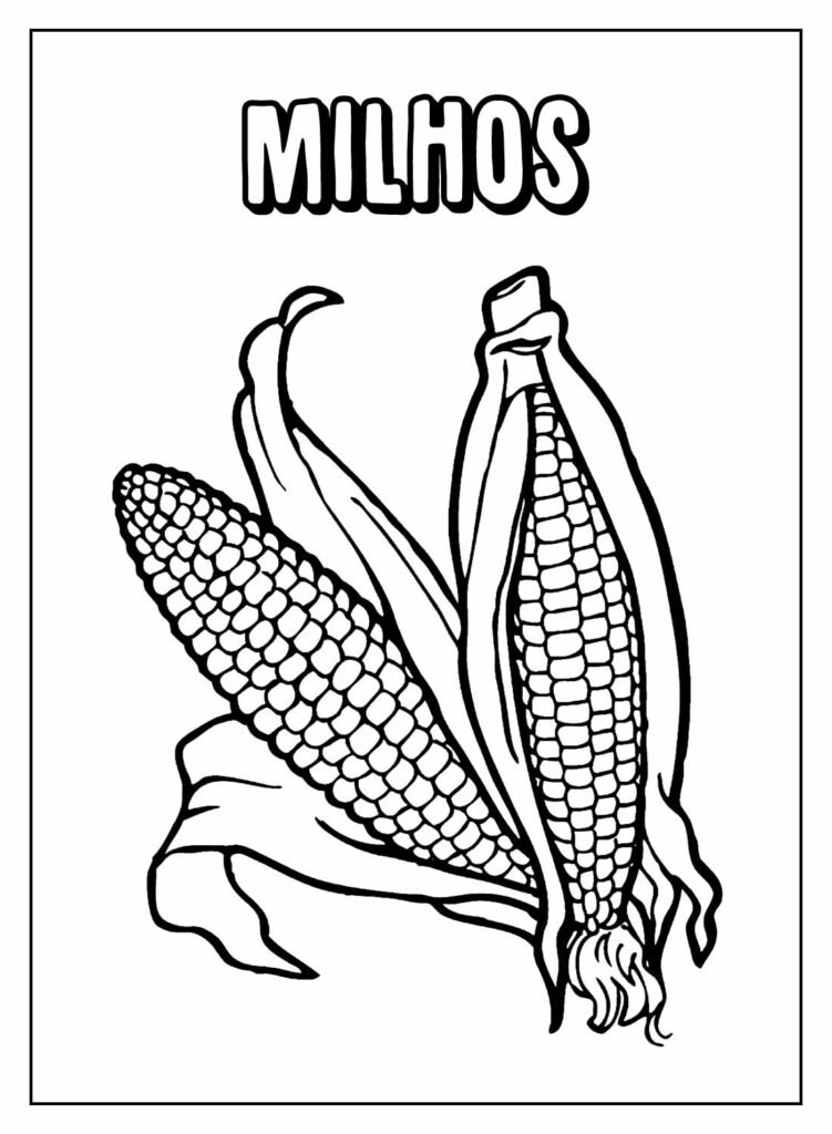 desenhos de milho para colorir 3