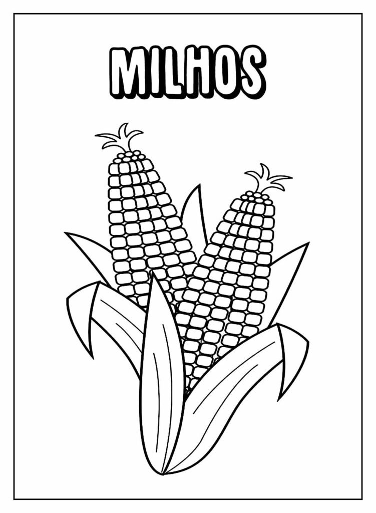 desenhos de milho para colorir 5