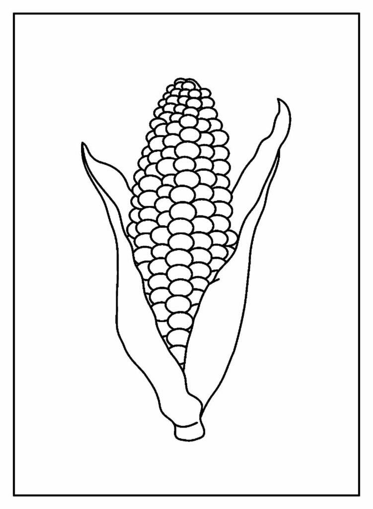 desenhos de milho para colorir 8