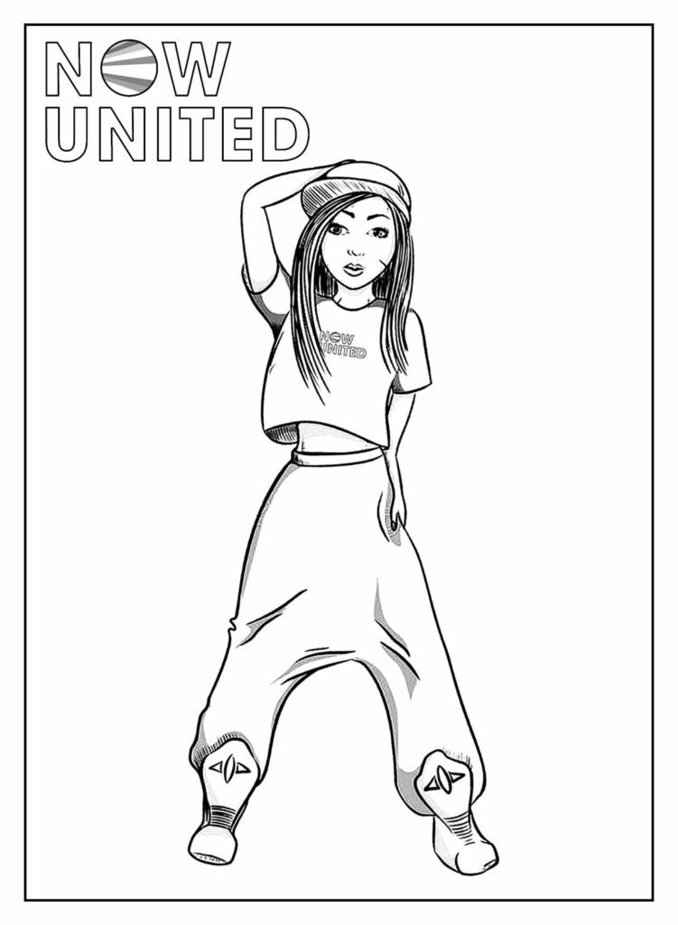 desenhos de now united para colorir 1