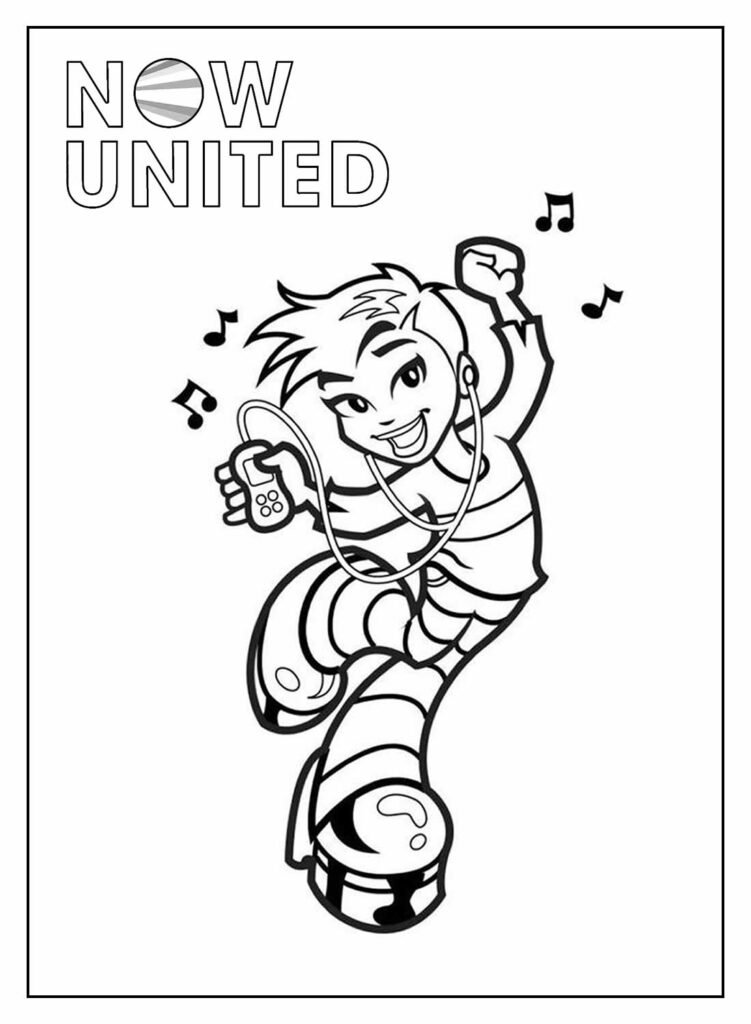 desenhos de now united para colorir 2